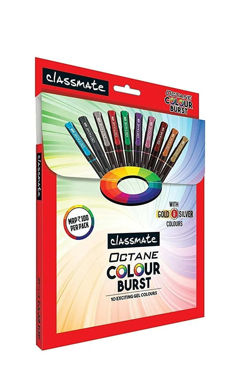 Classmate Octane Colour Burst Pen Pack of 10 Pen